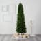 8ft. Unlit Slim Green Mountain Pine Artificial Christmas Tree
